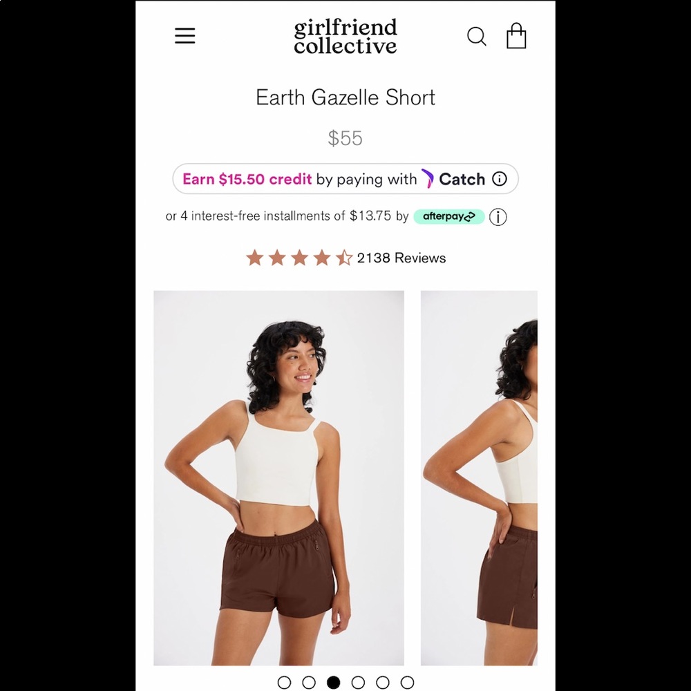 Moss Green Girlfriend Collective Gazelle Shorts 🌳